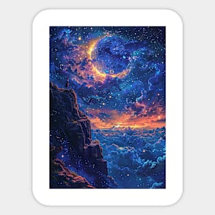 Beautiful interstellar horizon Sticker